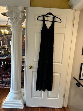 audrey crochet dress | Dresses | Audrey White Maxi Size 4 (2.0mm) steel seo Tricolor Midi dress Dusty Blue Mermaid Ruffled Size:17.5 / 35